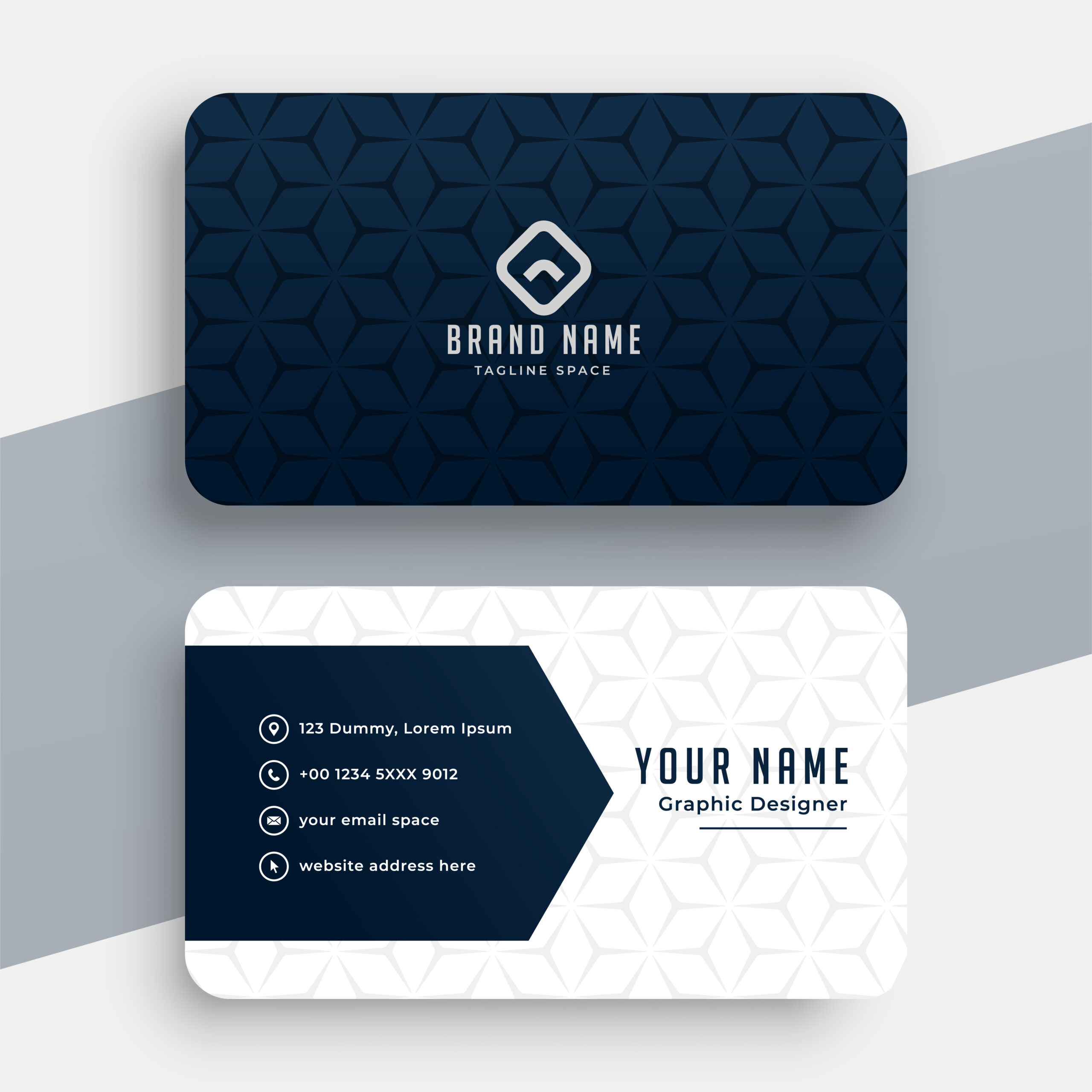 clean style modern business card design